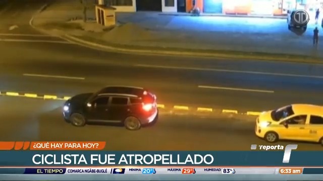 Conductor atropella a un ciclista en la provincia de Chiriquí. #TReporta