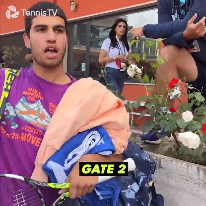 When it's your first time at a tournament 😄 Carlos Alcaraz #IBI23