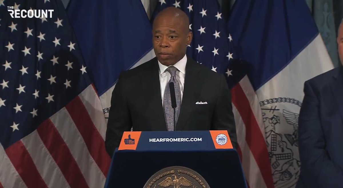 NYC Mayor Eric Adams (D) hits Rockland County Exec. Ed Day (R) for his response to NYC trying to send migrants to his county: “This guy has a record of being antisemitic, his racist comments. His thoughts, and how he’s responded to this, really, it shows a lack of leadership.”