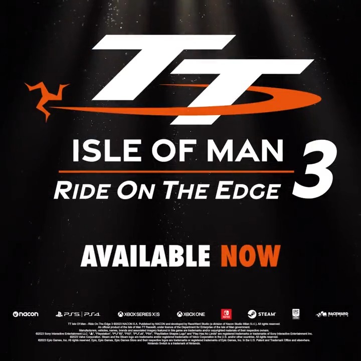 Be ready to take the control of the most epic, dangerous and spectacular race in the world! 🏍 TT Isle Of Man: Ride on the Edge 3 is now available on Consoles & PC.