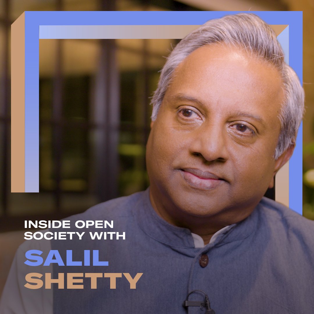 “Open society means something very real to me.” Salil Shetty came of age when basic freedoms were curtailed in India. Now he fights for these freedoms by shaping our global work with grants, impact investing, and strategic litigation #InsideOpenSociety