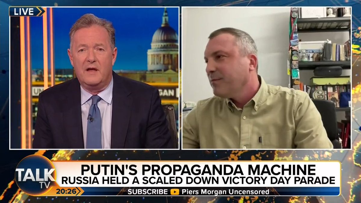 "You don't think Russia invaded Ukraine, so you live in a totally deluded world, that doesn't exist." Piers Morgan challenges Russian MP Evgeny Popov, who denies Putin has carried out illegal invasions. Piers Morgan | Talk | #PMU
