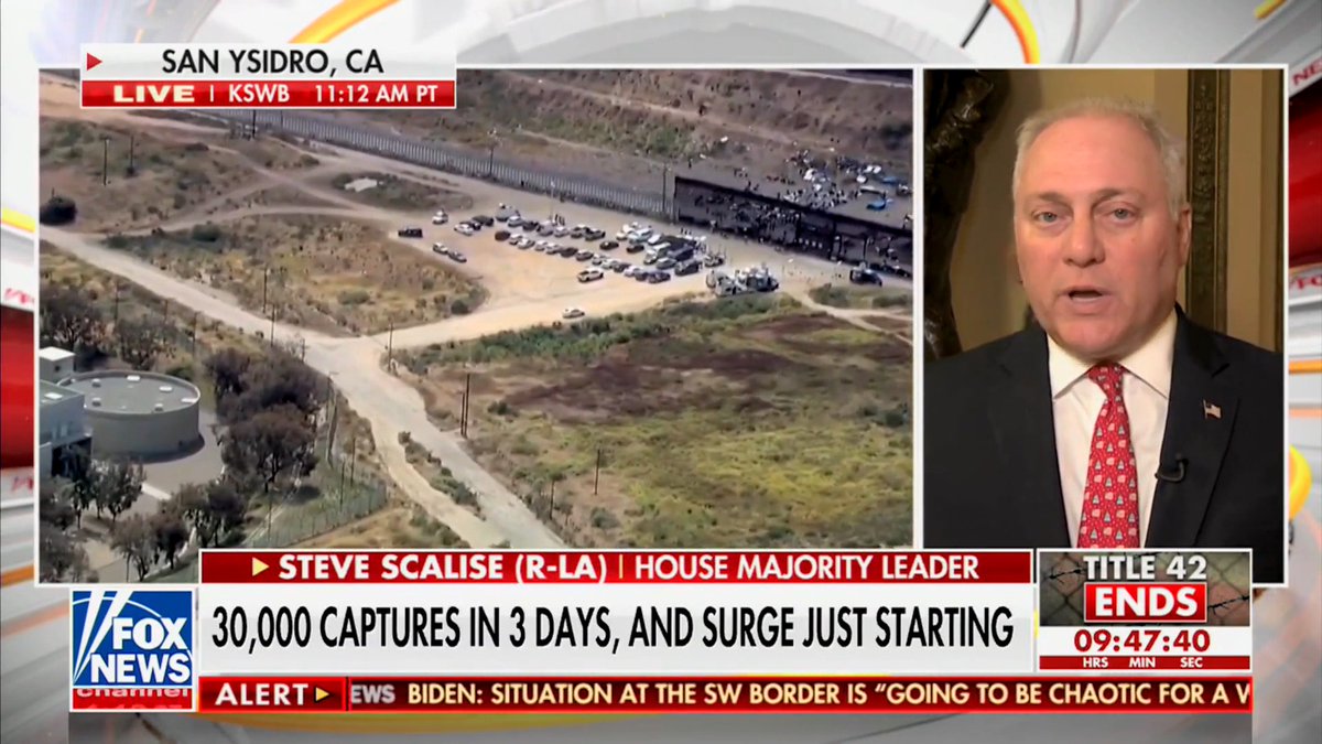 Rep. Steve Scalise pulls no punches calling out the Biden administration's complete failure on the border: “If this is the best they've got, they all ought to resign right now because this is a national embarrassment.”