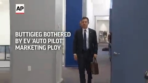 Transportation Secretary Pete Buttigieg says Tesla shouldn’t call its partially automated driving system Autopilot because the cars can’t drive themselves. He tells The Associated Press the fine print says drivers need to keep hands on the steering wheel, eyes on the road. Video by Hilary Powell 🎥