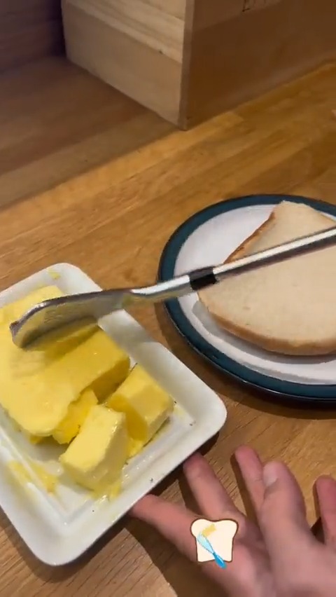 Some take the term butter cut very literally. 😂 (📹: TikTok/ nickwoofgolf)