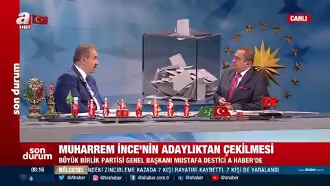 BBP Genel Başkanı Mustafa Destici: İnce’ye ve ailesine yapılmış bir kumpas var. Kumpasla Memleket Partisi seçmeninin hakkı gasp edildi