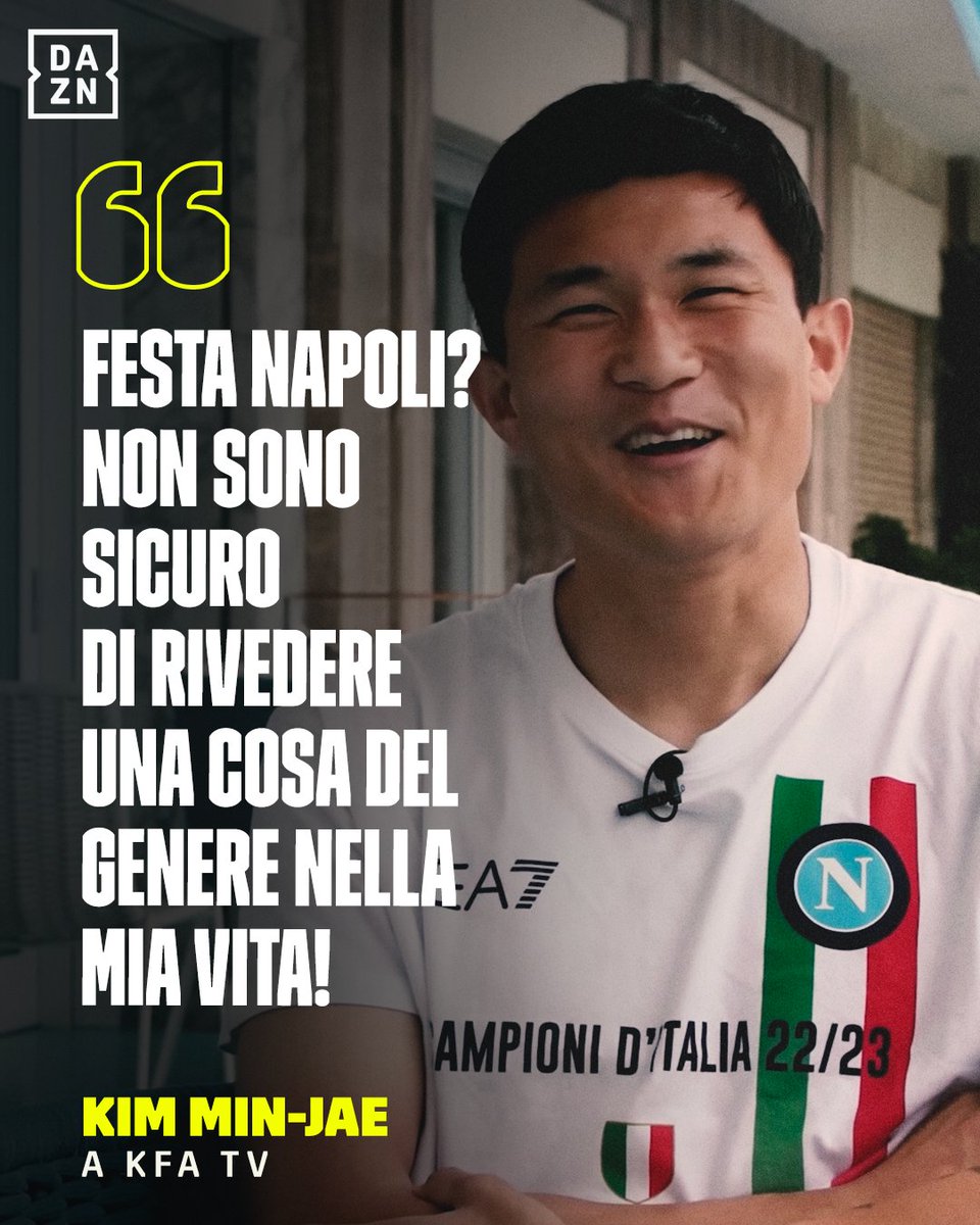 Kim Min-Jae dopo lo scudetto 🟰 🤩🥹 Estasiato dalla vittoria col Napoli, ammette: "Mi chiedo se rivedrò mai una festa così" 🥲 #KimMinJae #Napoli #SerieATIM #DAZN