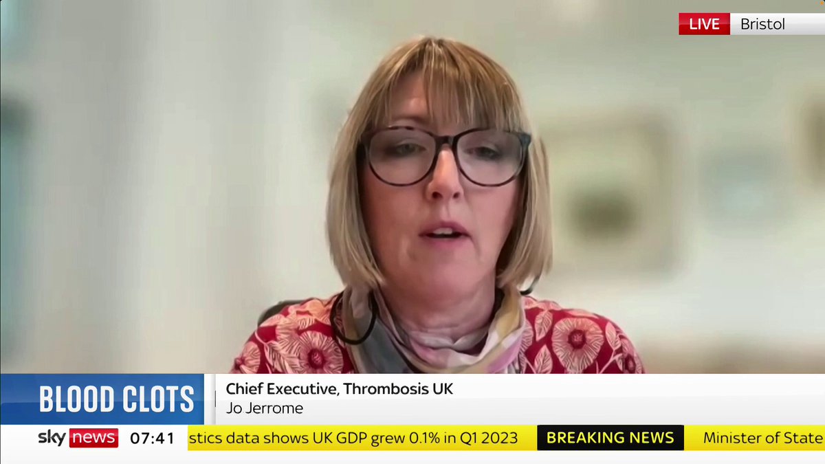 Chief exec of Thrombosis UK Jo Jerrome says a 2020 report shows that too often the risk assessment or follow up care for those who are at risk of blood clots isn't always being done. 📺 Sky 501, Virgin 602, Freeview 233 and YouTube