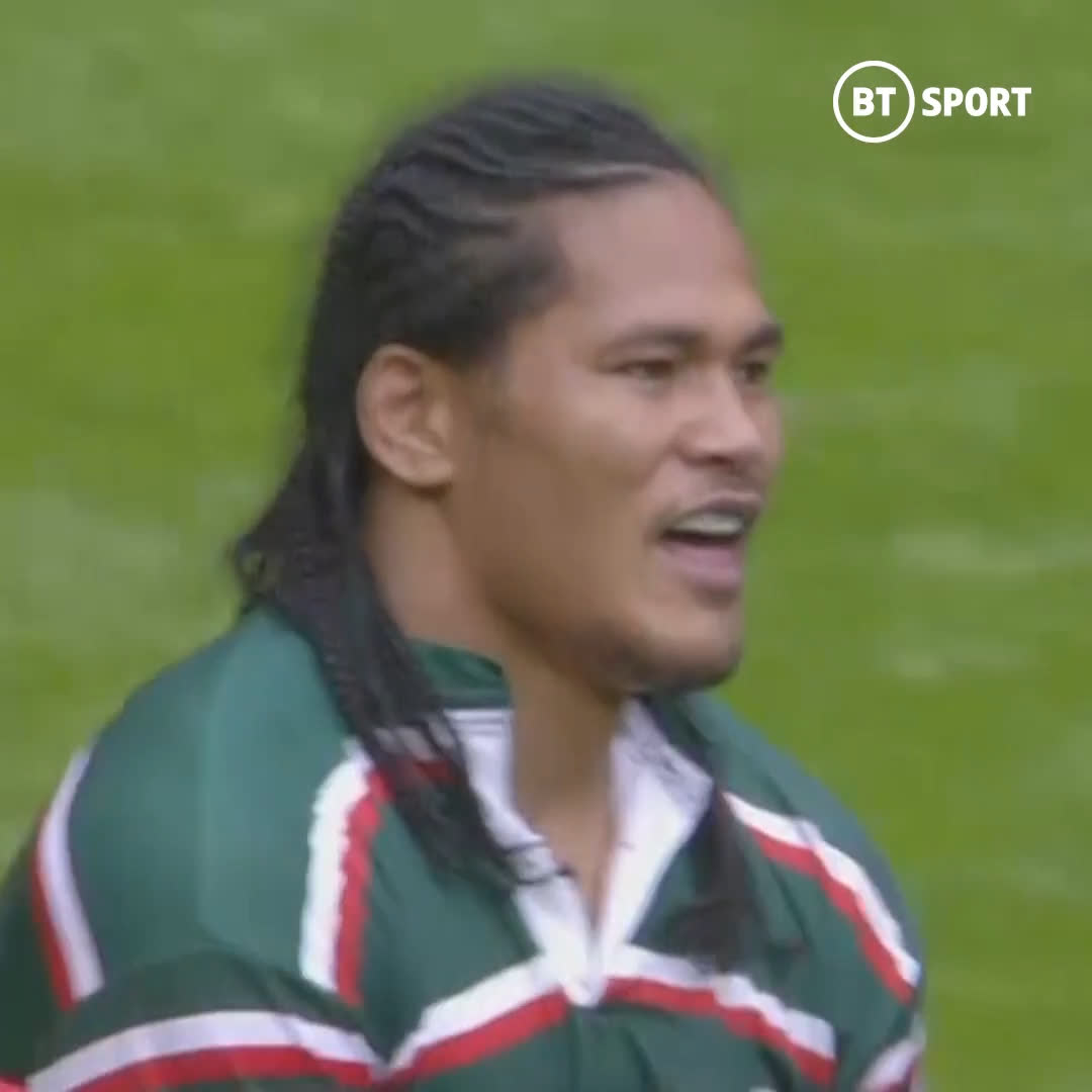 𝘼𝙡𝙚𝙨𝙖𝙣𝙖 𝙏𝙪𝙞𝙡𝙖𝙜𝙞... 𝙏𝙀𝙍𝙍𝙄𝙁𝙔𝙄𝙉𝙂. 🐯 #OTD in 2007, the Samoan international scored two tries as Leicester Tigers beat Gloucester 44-16 in the Premiership final. #GallagherPrem