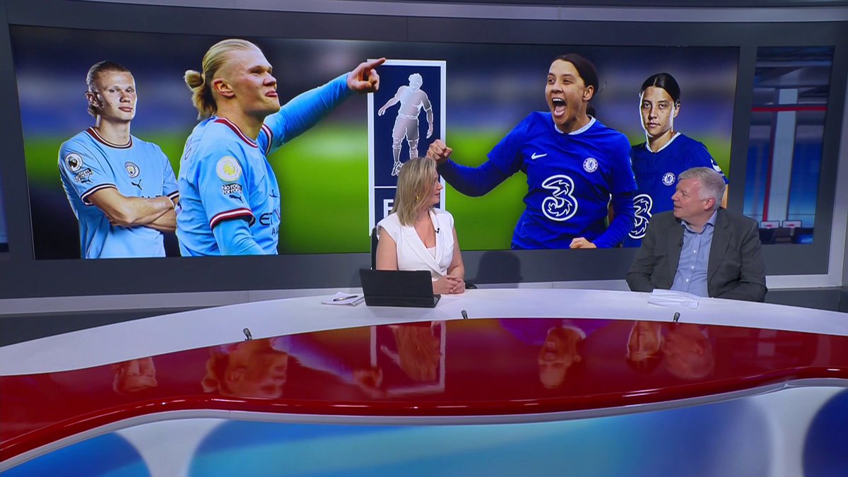 BREAKING: Erling Haaland has been crowned FWA Men's Footballer of the Year and Sam Kerr has been crowned FWA Women's Footballer of the Year for 2023 🏆👑