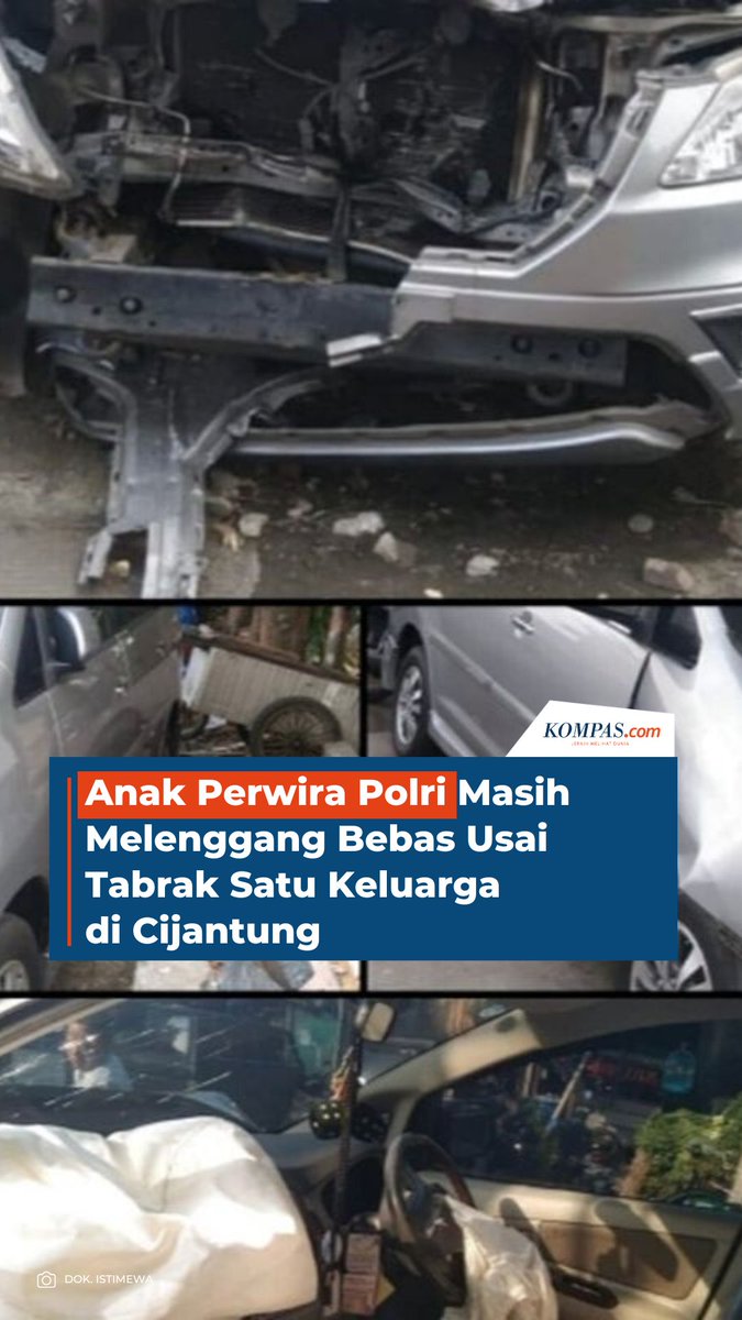 Satu keluarga yang terdiri dari ayah, ibu, dan anak diduga menjadi korban kecelakaan yang melibatkan anggota keluarga polisi di Cijantung, Jakarta Timur, pada 2 Juli 2022 lalu.