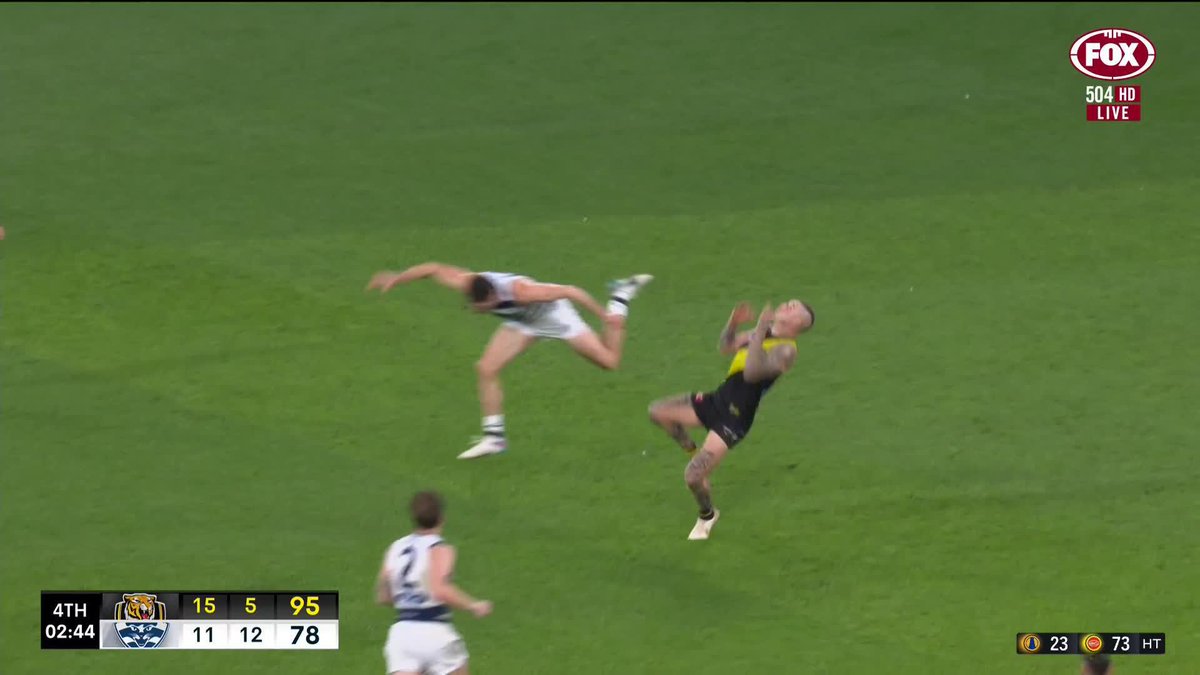 Dusty doesn't give away the free, takes the mark and kicks his fourth! 📺 Watch #AFLTigersCats LIVE on ch. 504 or stream on Kayo: ✍️ BLOG 🔢 MATCH CENTRE