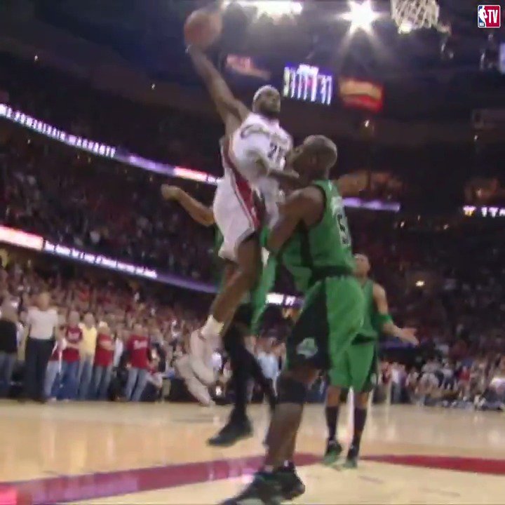 “LEBRON JAMES WITH NO REGARD FOR HUMAN LIFE!" 15 years ago today LeBron James threw it down over KG 👑😤