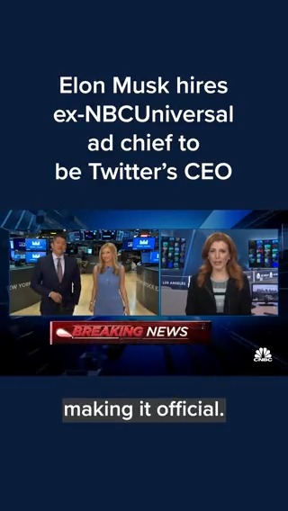 NBCUniversal global advertising chief Linda Yaccarino has resigned to join Twitter as its next chief executive. Julia Boorstin reports.