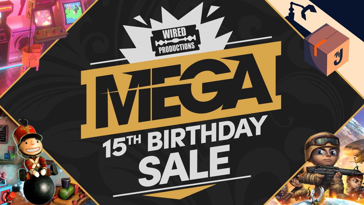 We are 15 on the 15th 🎉 To kick-start our celebrations we are giving gamers the deepest cuts on our Steam games! The Wired Mega Sale (May 12th to 18th) RT and Reply with your best birthday gif! Our favourite will win one of our games 🎁 #Competition #Win #Giveaway