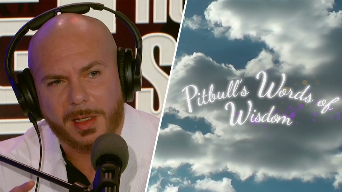 Here’s one minute of @Pitbull proving why he’s one of the best guests on the #SternShow. #PitbullWordsOfWisdom