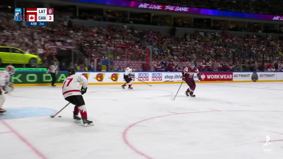 Wait…what?😲 Sammy Blais from the impossible angle.🍁 Hockey Canada #LATCAN #IIHFWorlds St. Louis Blues