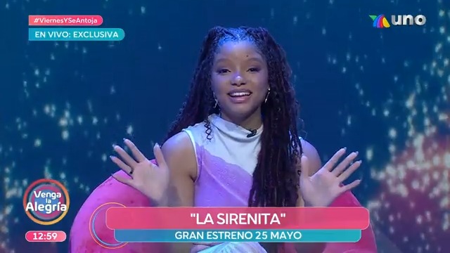 ¡Recibimos en exclusiva a Halle, la protagonista de la nueva película de "La Sirenita", en el foro de #VLA! 🙌🧜‍♀🎬📺 #ViernesYSeAntoja