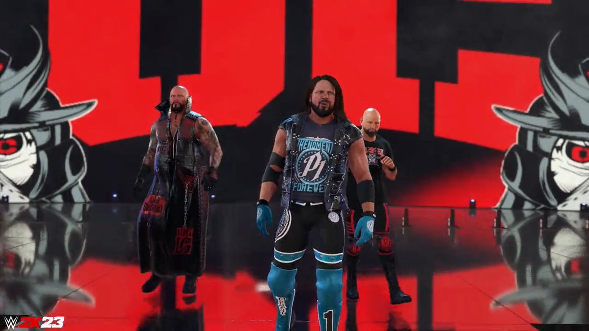 The OC's Entrance with AJ Styles may end up being GOATED in #WWE2K23. What do YOU think? That PYRO!!!?!?? Pretty Sweet Pack DLC is available on Wednesday, May 17th!