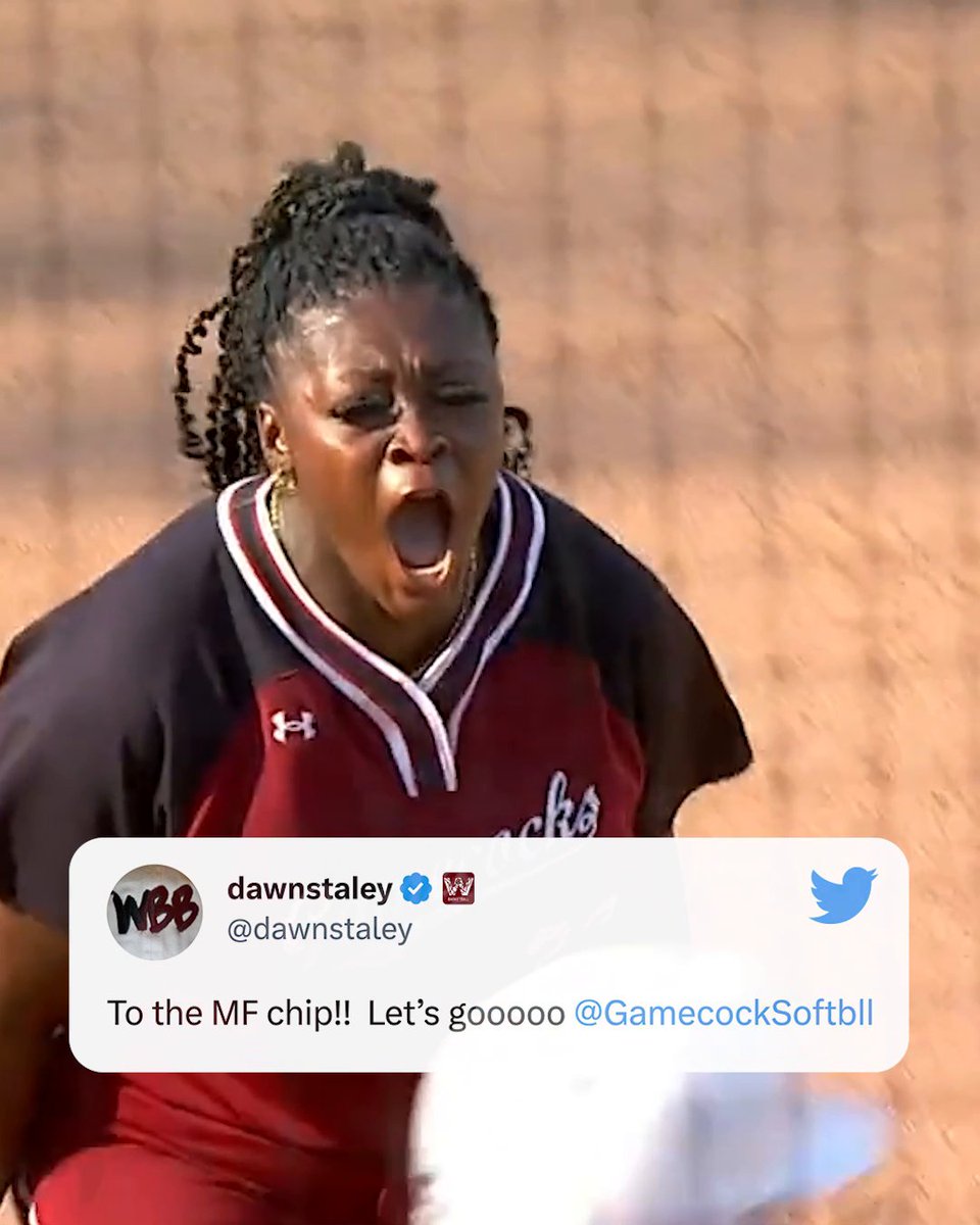 The first 10-seed in SEC 🥎 Tournament history to advance to the championship: South Carolina Softball 🔥