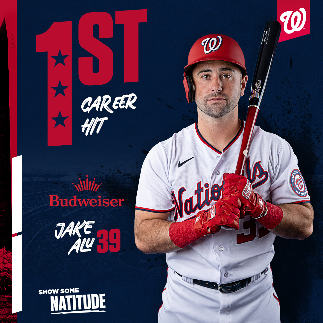Jake Alu has hit first-career MLB hit! Budweiser // #BloomDay🌸