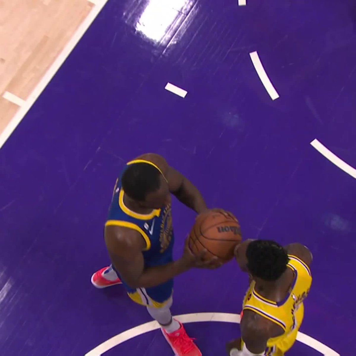 Draymond Green and Dennis Schröder received a double technical after this play. Schröder was ejected with his second technical of the game.