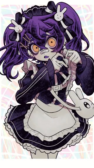 YouTubeに「"女装"ジャージメイド」のイラストメイキング動画を投稿しました💜👾 YouTube: