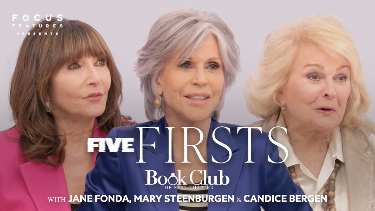 Celebrity crushes, first auditions, and a love scene with Warren Beatty. Five firsts with Jane Seymour Fonda, Candice Bergen and Mary Steenburgen. See #BookClub: The Next Chapter in theaters NOW!
