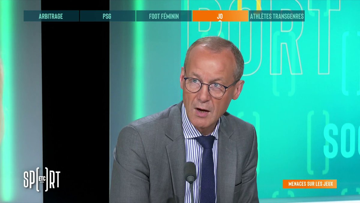 "Je n'imagine pas qu'on puisse gâcher une fête mondiale comme les J0 2024 à cause des revendications liées à la réforme des retraites. Maintenant, les choses sont actées. Il faut que le film s'arrête" déclare Stéphane Piednoir au micro de Anne-Laure Bonnet dans #sportetc