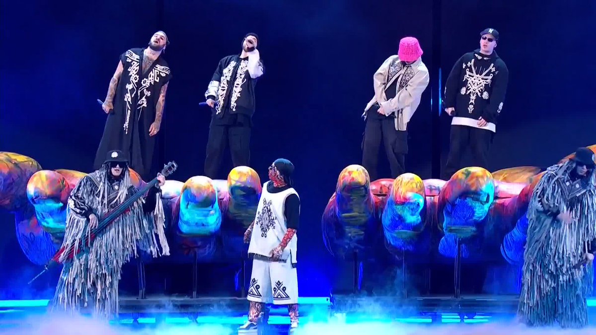 Kalush Orchestra returning to the #Eurovision stage after their triumphant win last year 🫶🇺🇦