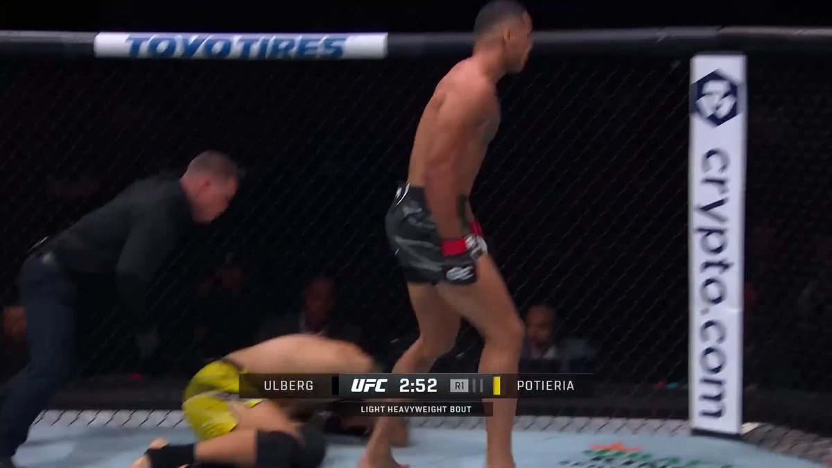 STOPPED THE FIGHT, HIMSELF!!! Carlos Ulberg | #UFCCharlotte is LIVE on ABC
