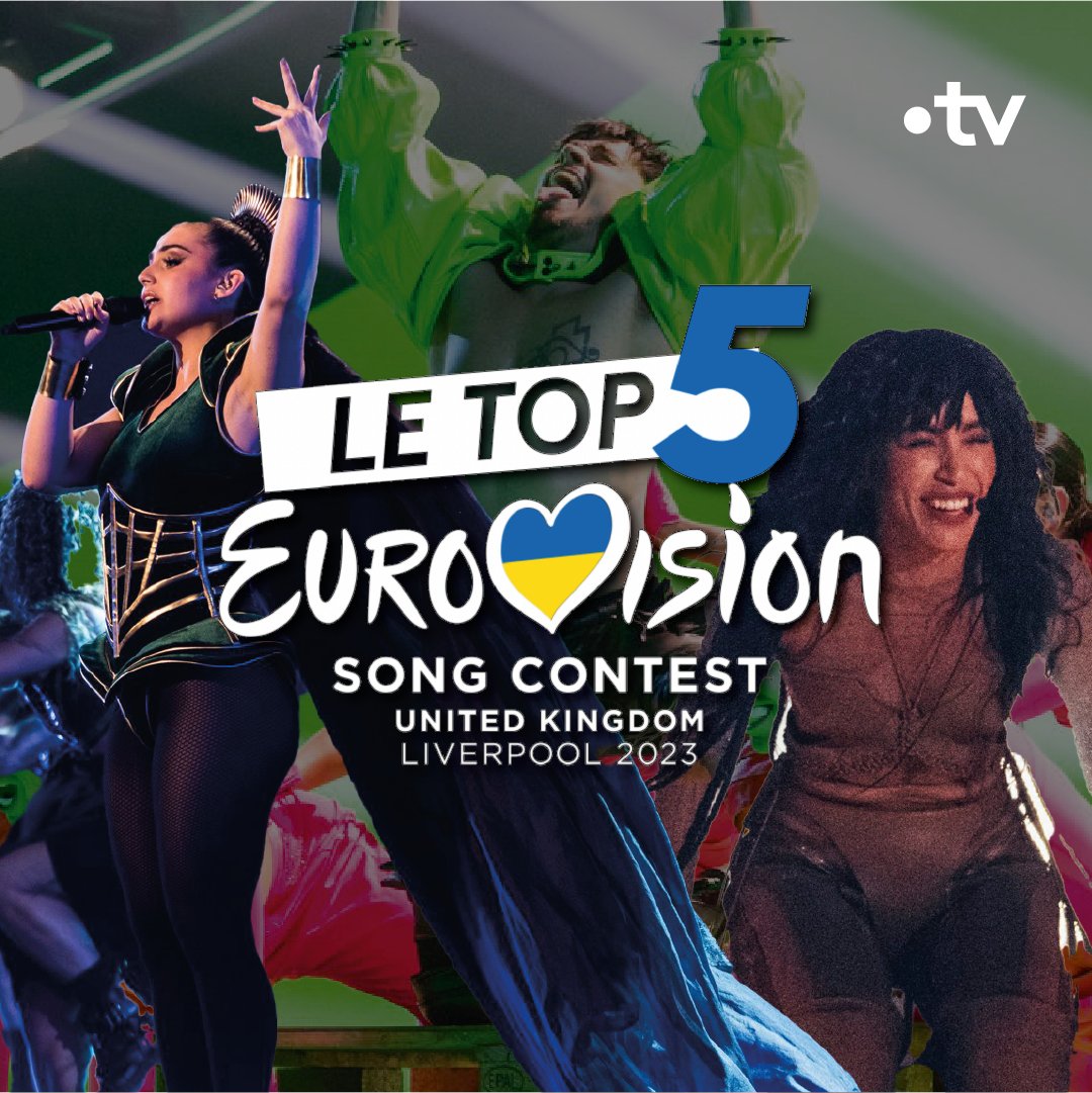Retrouvez le top 5 du classement final de l'#Eurovision2023 🤩🚀🎶✨ Pour (re)voir le show dans son intégralité sur France tv, c'est par ici 👉 📺🍿