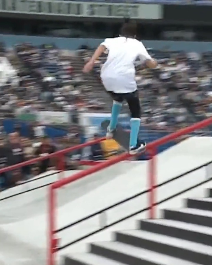 Ginwoo Onodera may only be 13 and weigh 84 pounds, but don't let his age or size fool you. The Japanese rider threw down the hardest run of the men’s SKB Street comp on his way to gold during his rookie appearance. He's now the second youngest men’s gold medalist in XG history.
