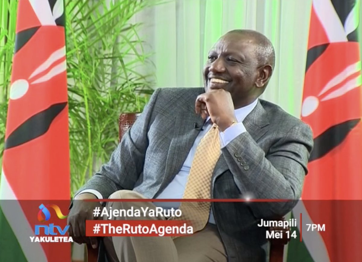 Rais William Ruto ajibu maswali kuhusu masuala nyeti ya taifa leo jioni. Tazama mahojiano haya kwenye NTV Kenya saa moja na saa tatu. #AjendaYaRuto #TheRutoAgenda Livestream: