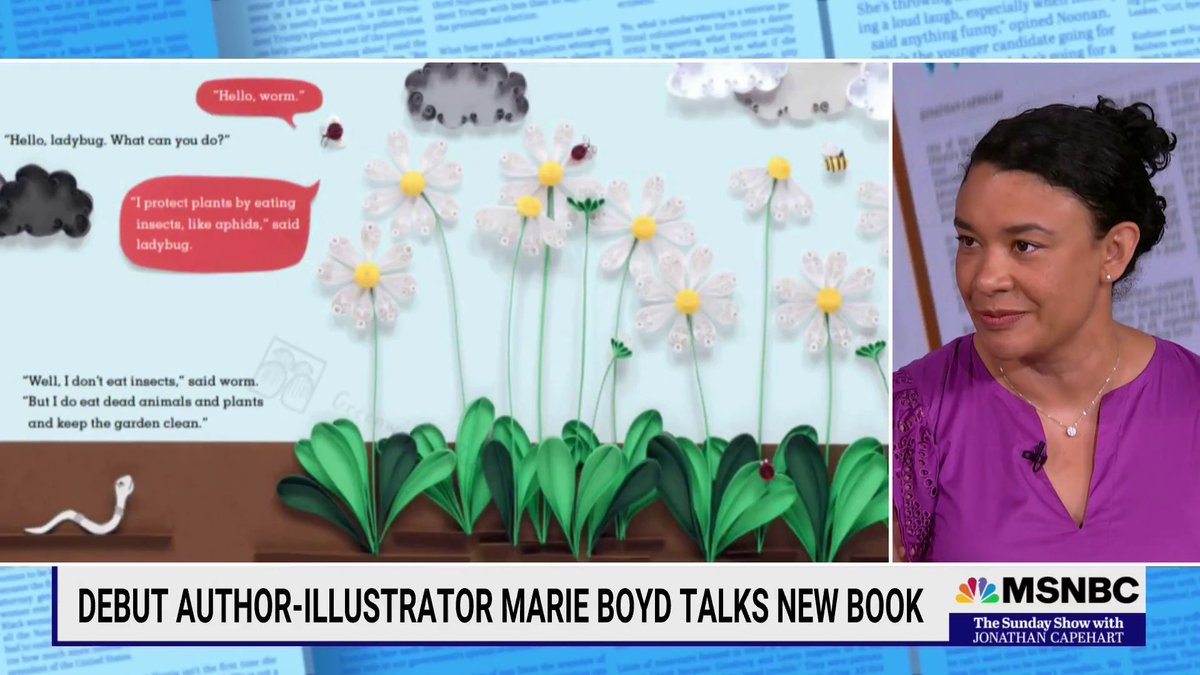 "One of the things that I'm really hoping that readers will take from this book is that they will think about what they can contribute to their families, or their communities" Marie Boyd talks about her new children's book "Just A Worm" #SundayShow