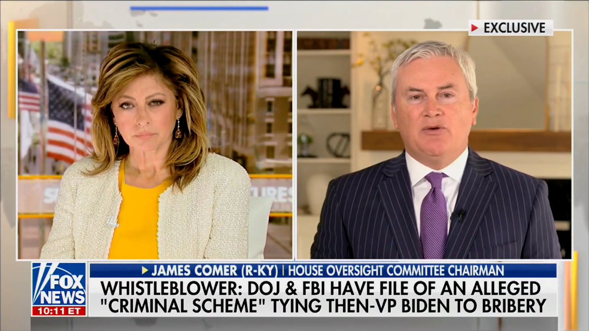 Rep. James Comer: "Solid evidence that we've been able to accumulate showing that Joe Biden lied when he said his family never took money from China, showing that the media got it wrong when they said none of these payments were ever made while Joe Biden was in office."