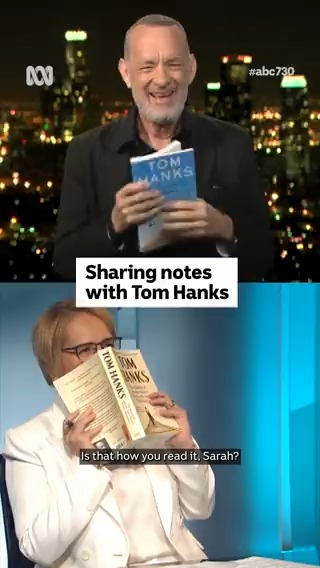 Tonight on #abc730, Sarah Ferguson speaks to Tom Hanks about his debut novel, 'The Making of Another Major Motion Picture Masterpiece'. Tune in on ABC TV and ABC iview.