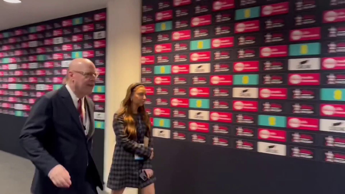 Manchester United's co-owner Avram Glazer steers clear of Sky News journalist Tyrone Francis' questions about the club's potential sale.