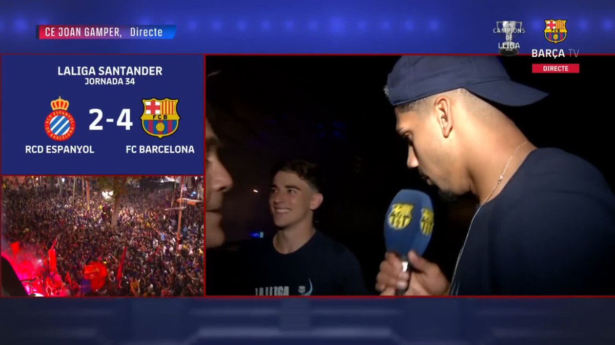 Ser el mejor central del mundo ✅ Ser campeón de Liga ✅ Ser supercampeón de España ✅ Ser periodista ✅ 🇺🇾 Don Ronald Araujo da Silva señoras y señores