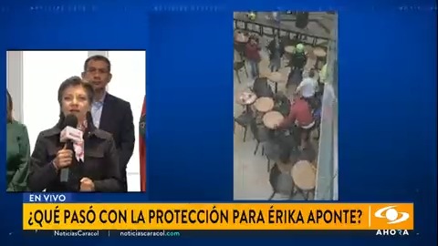 Alcaldesa Claudia López entrega detalles del feminicidio de Érika Aponte y confirma que el asesino falleció anoche mismo en el hospital. Dice que "Érika hizo lo correcto, a pesar de que lo hizo tarde", al denunciar a su expareja. Más en