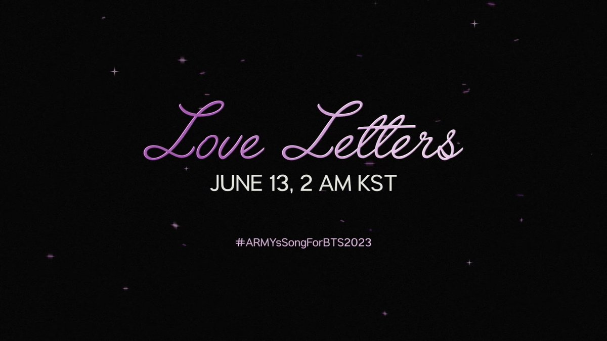 BTS 10TH ANNIVERSARY PROJECT 💌 for the past decade, bts gave us their music. it’s time to give back. for bts’ 10th birthday, #LoveLettersByARMY is a song from army as a thank you. join the project below! #ARMYsSongForBTS2023