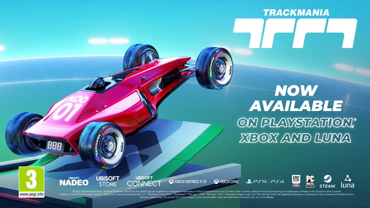 Trackmania is now available on consoles and cloud platforms FOR FREE 🙌🙌 Experience the thrills of racing and the joy of creation on PS5, Xbox Series X/S, PS4, Xbox One &amp; Luna!