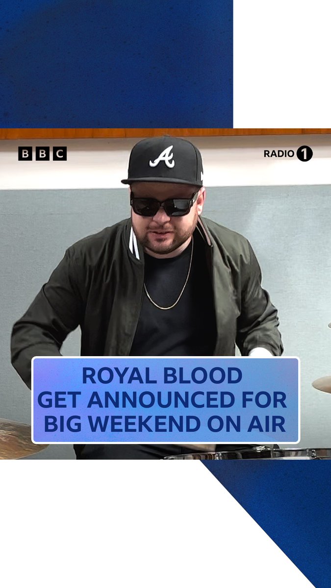 what better way to announce Royal Blood for #BigWeekend than with a @BenjiTalent drum fill 🥁 11 DAYS TO GO UNTIL BIG WEEKEND ❤️🔥