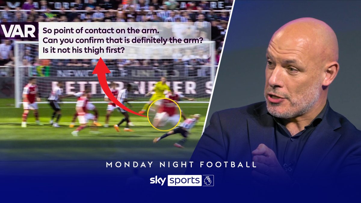 REVEALED! The audio of officials and VARs when a decision to award Newcastle a penalty against Arsenal was overturned 👀