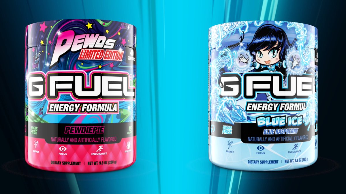 🗯 In honor of #AniMay, we've put an ANIME SPIN on 2 CLASSIC #GFUEL TUBS! 𝙋𝙀𝙒𝘿𝙄𝙀𝙋𝙄𝙀 & 𝘽𝙇𝙐𝙀 𝙄𝘾𝙀! Same AMAZING flavors, but with NEW LOOKS! 👀 💕 𝙇𝙄𝙆𝙀 + 𝙍𝙏 to win a Tub! 2 winners picked on launch day! ✍️ 𝙅𝙊𝙄𝙉 𝙒𝘼𝙄𝙏𝙇𝙄𝙎𝙏𝙎:
