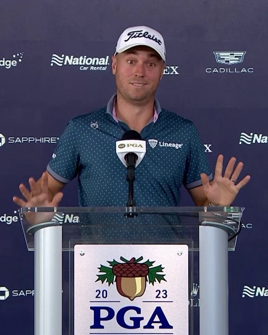 To the people of Rochester, New York, Justin Thomas has got nothing but love for your weather. 😂 PGA Championship | #PGAChamp