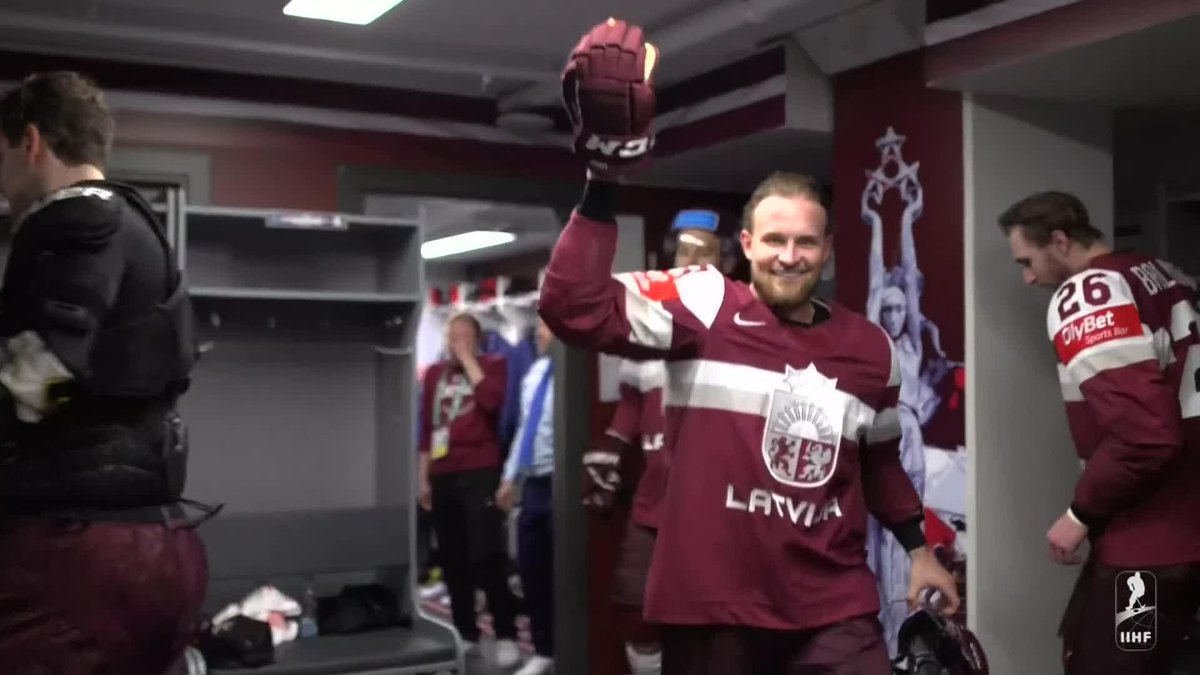 "The building just exploded. Amazing feeling."🥳 🎙️Oskars Blatna talks about his game winning goal. #CZELAT #IIHFWorlds LV Hokeja federācija