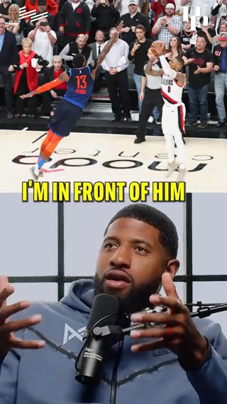 "I see him sizing me up so I'm like I know this n**** not 'bout to shoot this s*** from here." 🤣 Via Podcast P with Paul George
