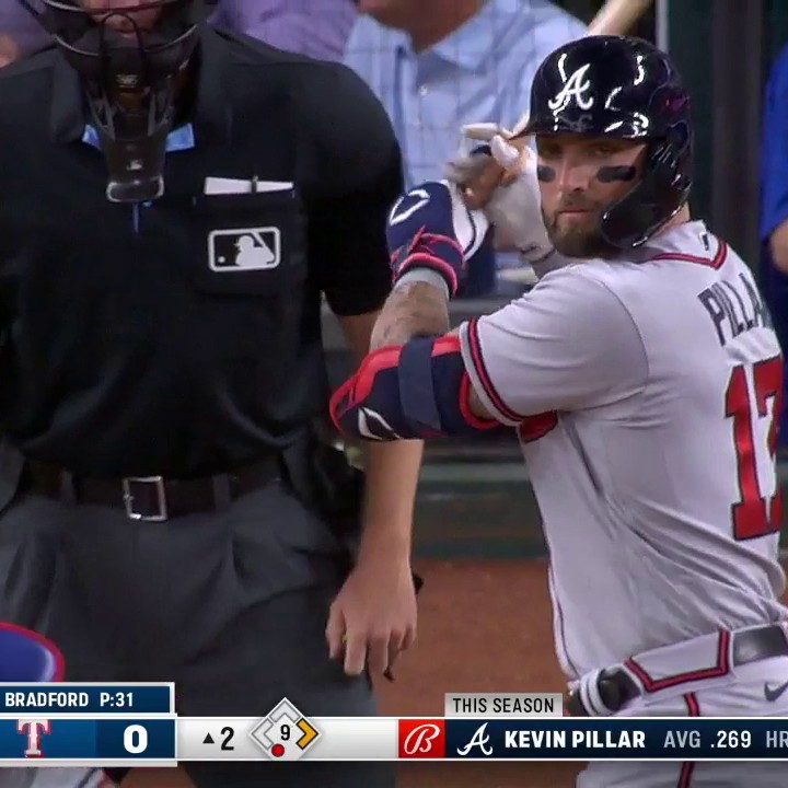 Welcome to the majors, kid. Meet Kevin Pillar.