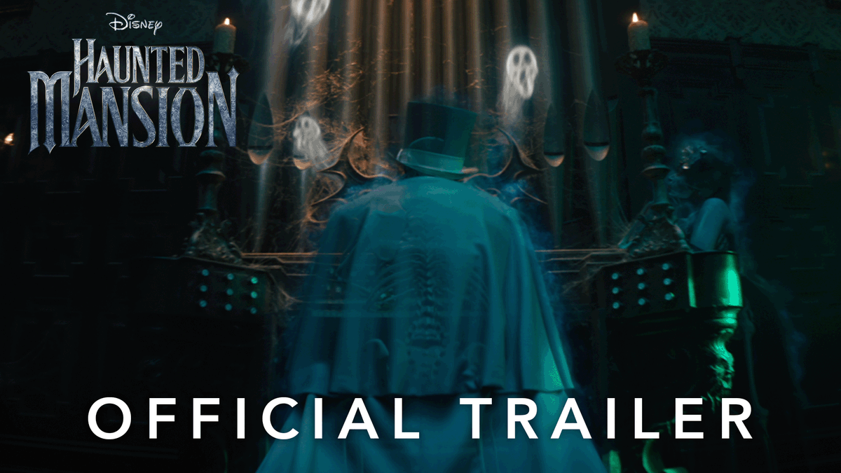 Take the ride to the other side. Watch the brand-new trailer for #HauntedMansion, appearing only in theaters July 28.